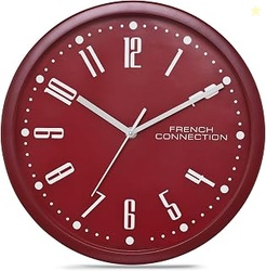 French Connection Stylish Analog Wall Clock for Home Hall Living Bedro