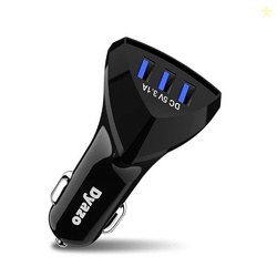 Dyazo 12 W 3 Port USB Car Charger Adapter with Smart ic Compatible for