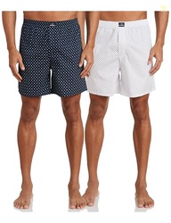 Amazon Brand - Symbol Men's Printed Cotton Boxers - Pack of 2 (Symbxrp