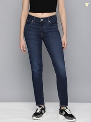 LEVI'S 711 Women Skinny Mid Rise Blue Jeans