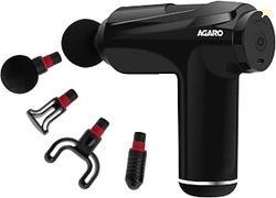 Primo Gun Massager, 4 Heads, 6 Speed, Rechargeable, Handheld, Deep Tis