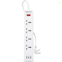Honeywell 4 Outlet Extension Board with Master Switch, 6 Amps, 250V, 3