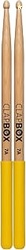 Clapbox Drum Sticks with Grip (Yellow) Maple Wood, 7A Size - One Pair
