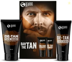 BEARDO Ban The Tan Kit | Reduces Tan for Glowing | Coffee De-Tan Face
