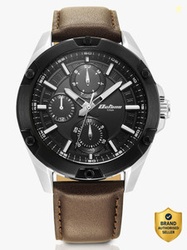 Titan Titan Octane Multifunction Black Dial Brown LeatherStrap Automat